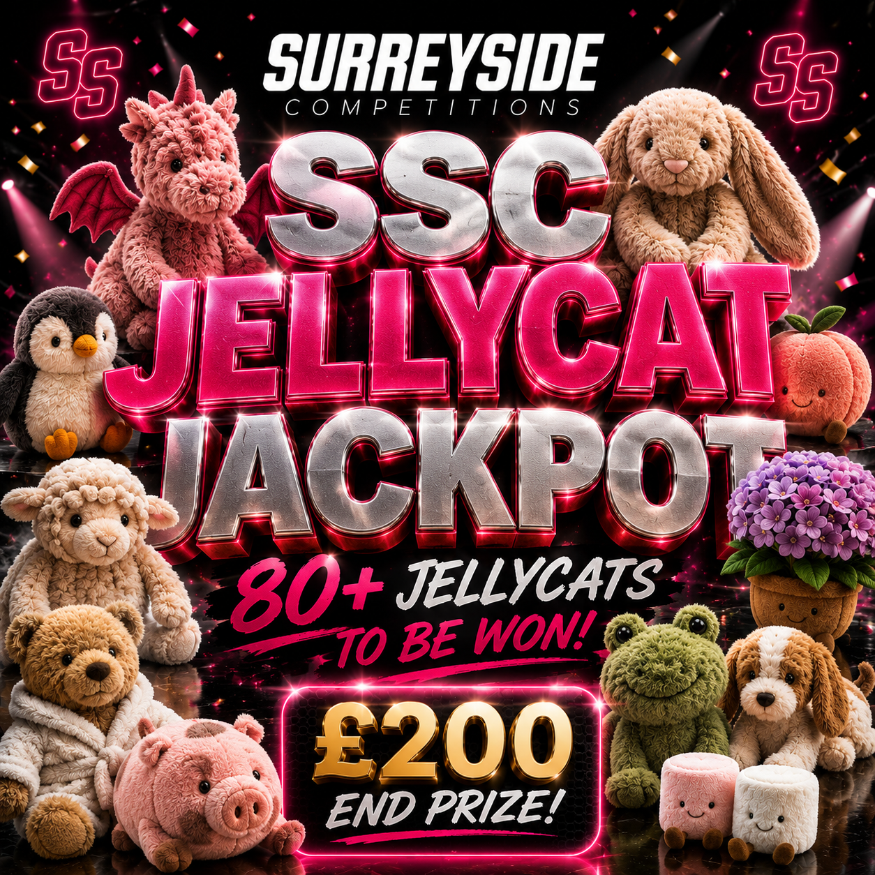 SSC Jellycat Jackpot! (£200 End Prize)
